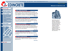 Tablet Screenshot of coincrete.co.uk